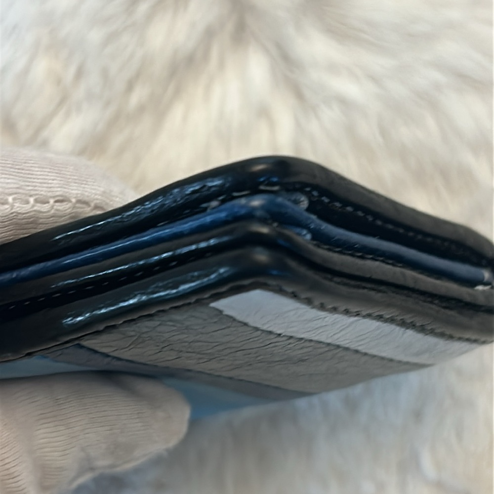 Balenciaga Bazaar small multi colored leather  bifold card holder wallet - Picture 15 of 17